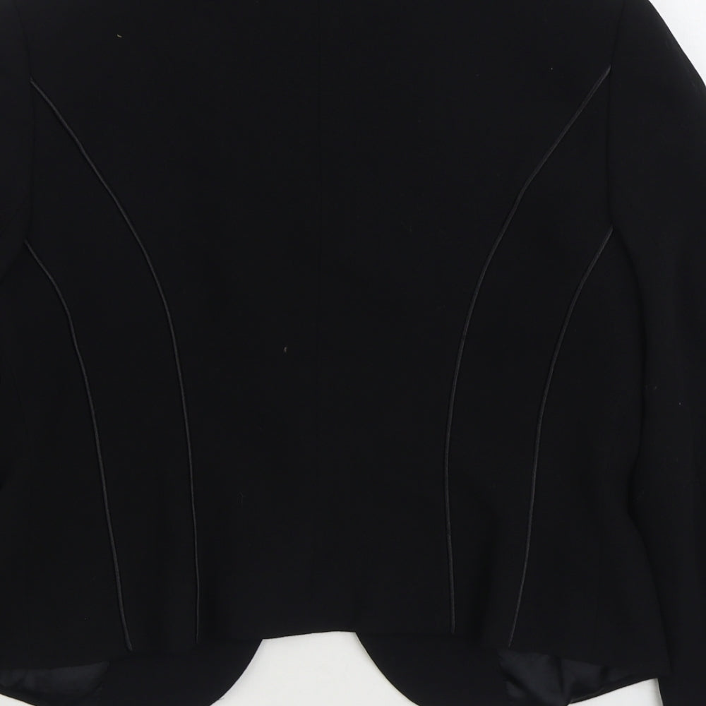 Hobbs Womens Black Jacket Blazer Size M Button