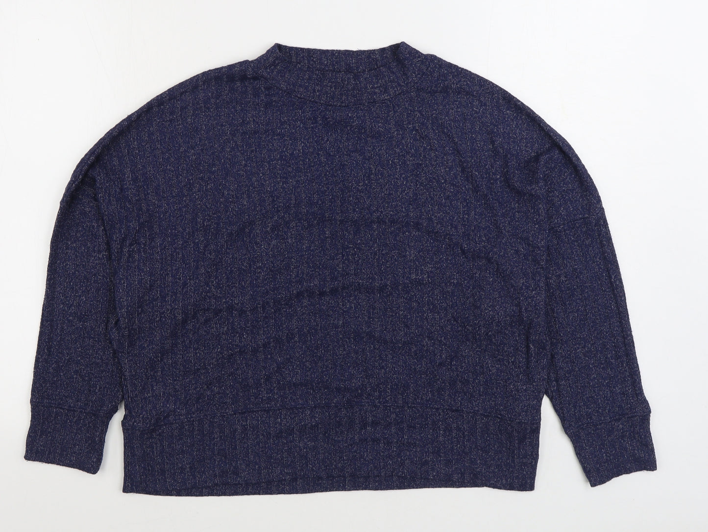 Marks and Spencer Womens Blue Viscose Pullover Sweatshirt Size 12 Pullover