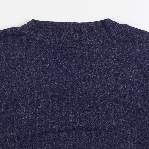 Marks and Spencer Womens Blue Viscose Pullover Sweatshirt Size 12 Pullover