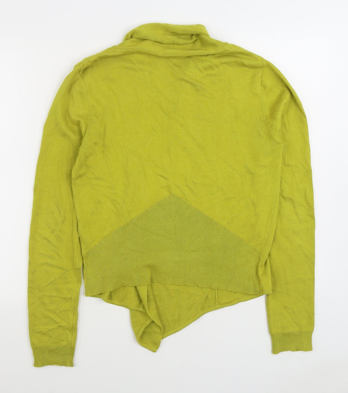 Nomads Womens Yellow V-Neck Cotton Cardigan Jumper Size M