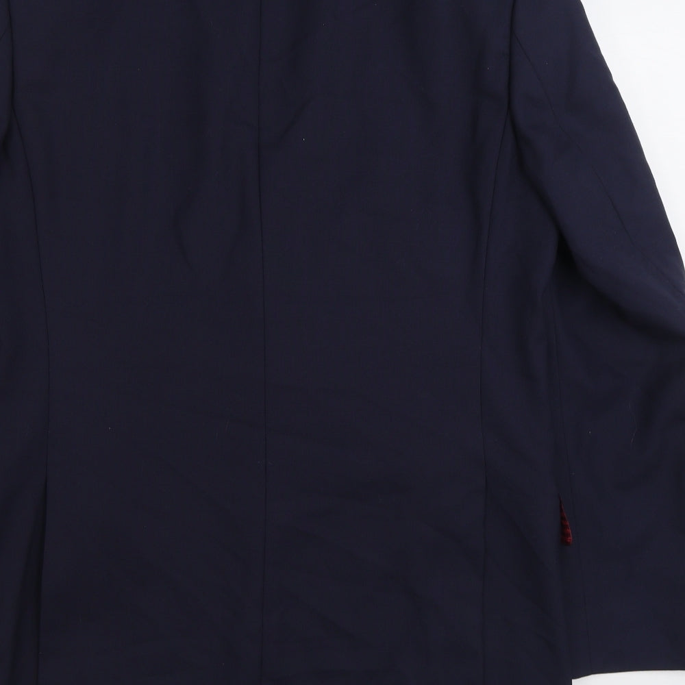 Marks and Spencer Mens Blue Wool Jacket Suit Jacket Size 40