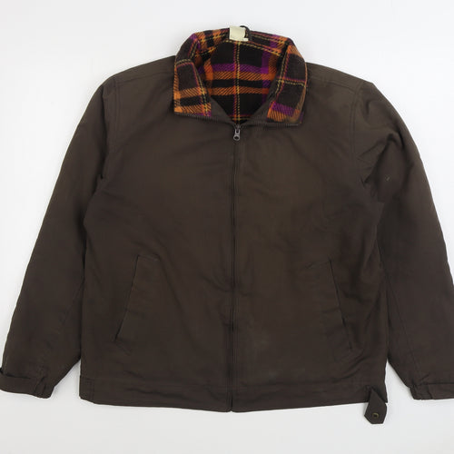 Cotton Traders Mens Brown Jacket Size M Zip
