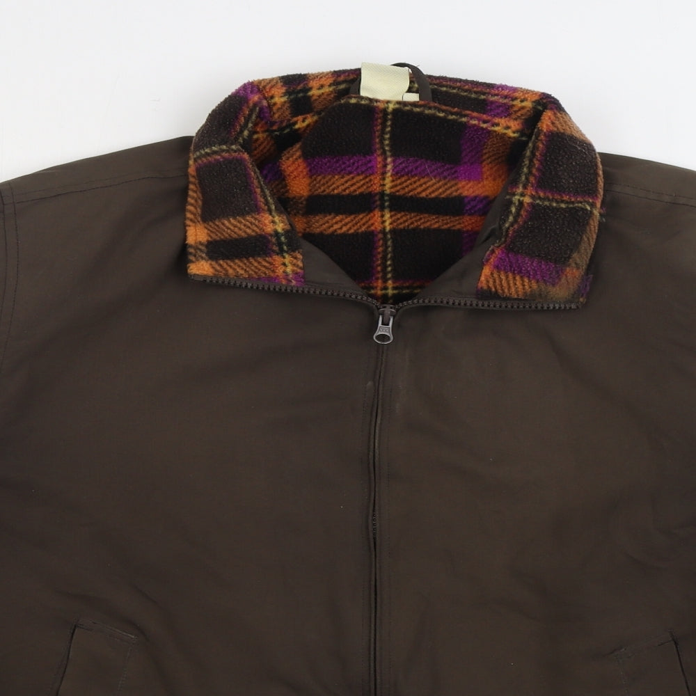 Cotton Traders Mens Brown Jacket Size M Zip