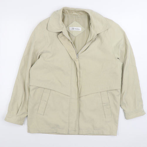 Berkertex Womens Beige Jacket Size 10 Zip