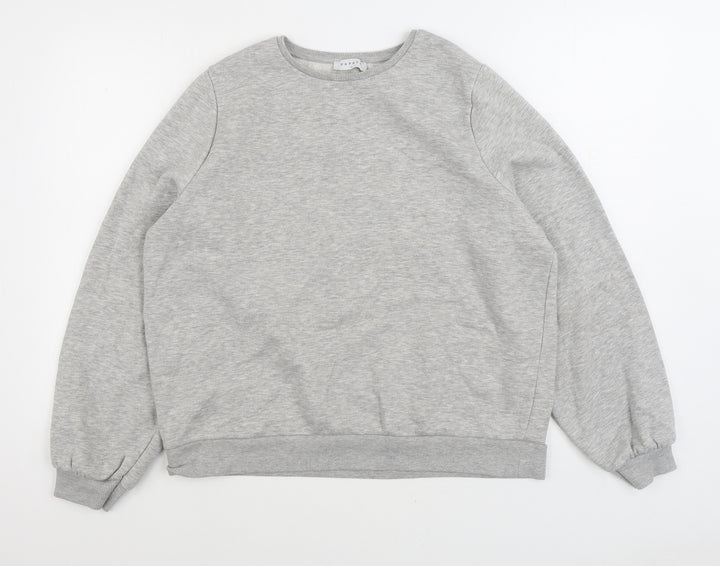 Papaya Womens Grey Polyester Pullover Sweatshirt Size L Pullover