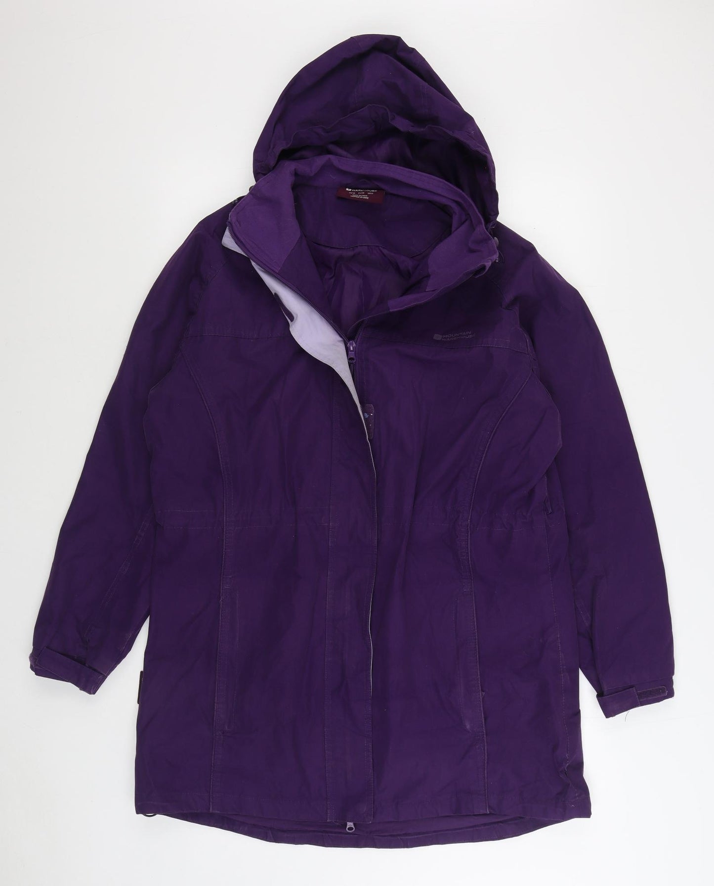 Mountain Warehouse Womens Purple Rain Coat Coat Size 16 Zip
