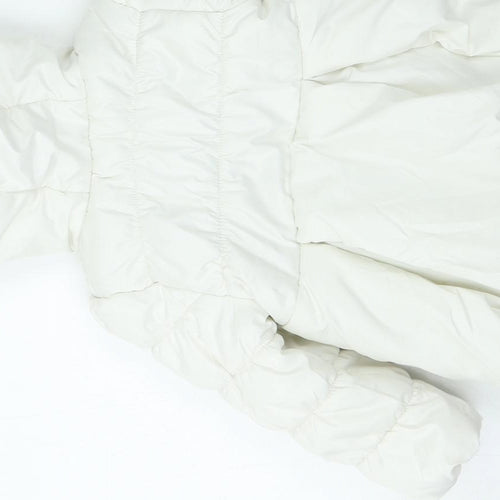nula bug Girls White Basic Coat Coat Size 2 Years