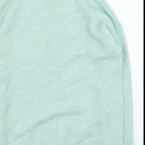 TU Womens Green High Neck Acrylic Pullover Jumper Size 10