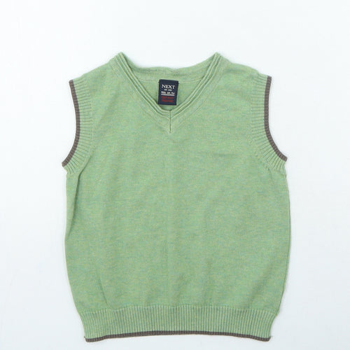 NEXT Boys Green Cotton Pullover Jumper Size 18-24 Months