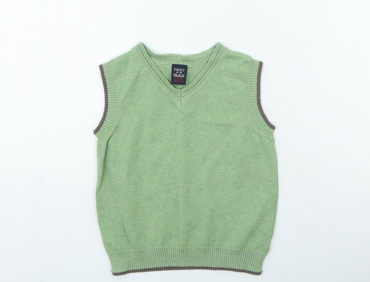 NEXT Boys Green Cotton Pullover Jumper Size 18-24 Months