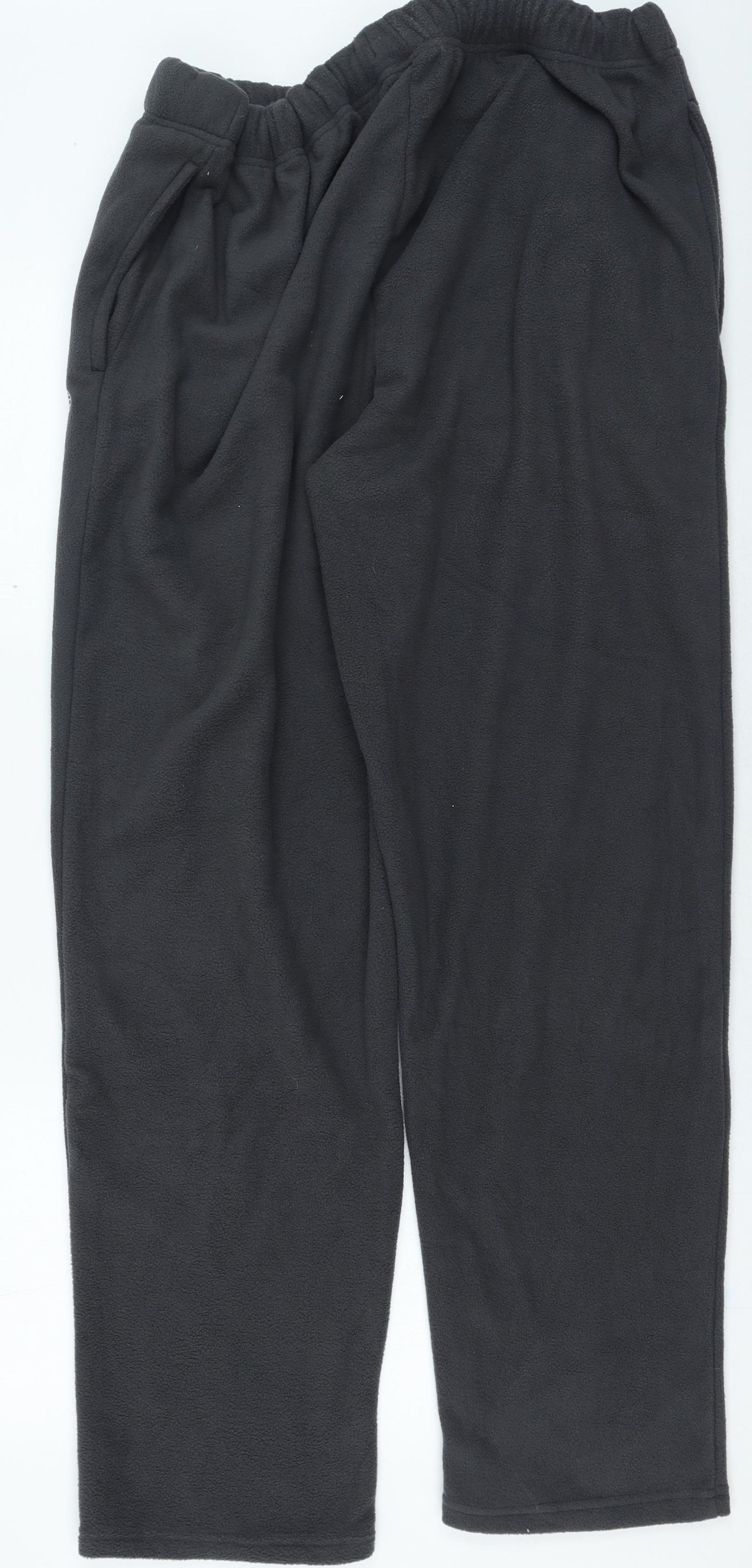 atlasformen Mens Grey Polyester Jogger Trousers Size XL L29 in Regular