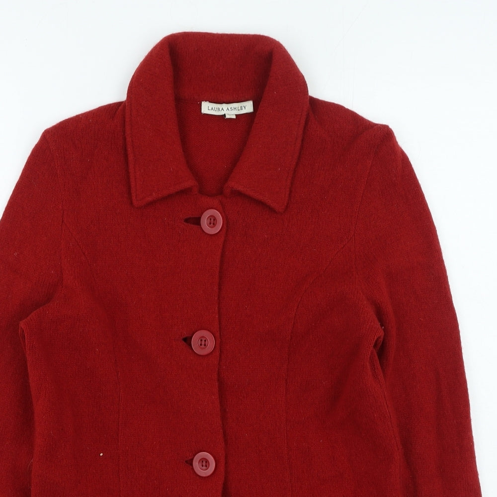 Laura Ashley Womens Red Jacket Size 12