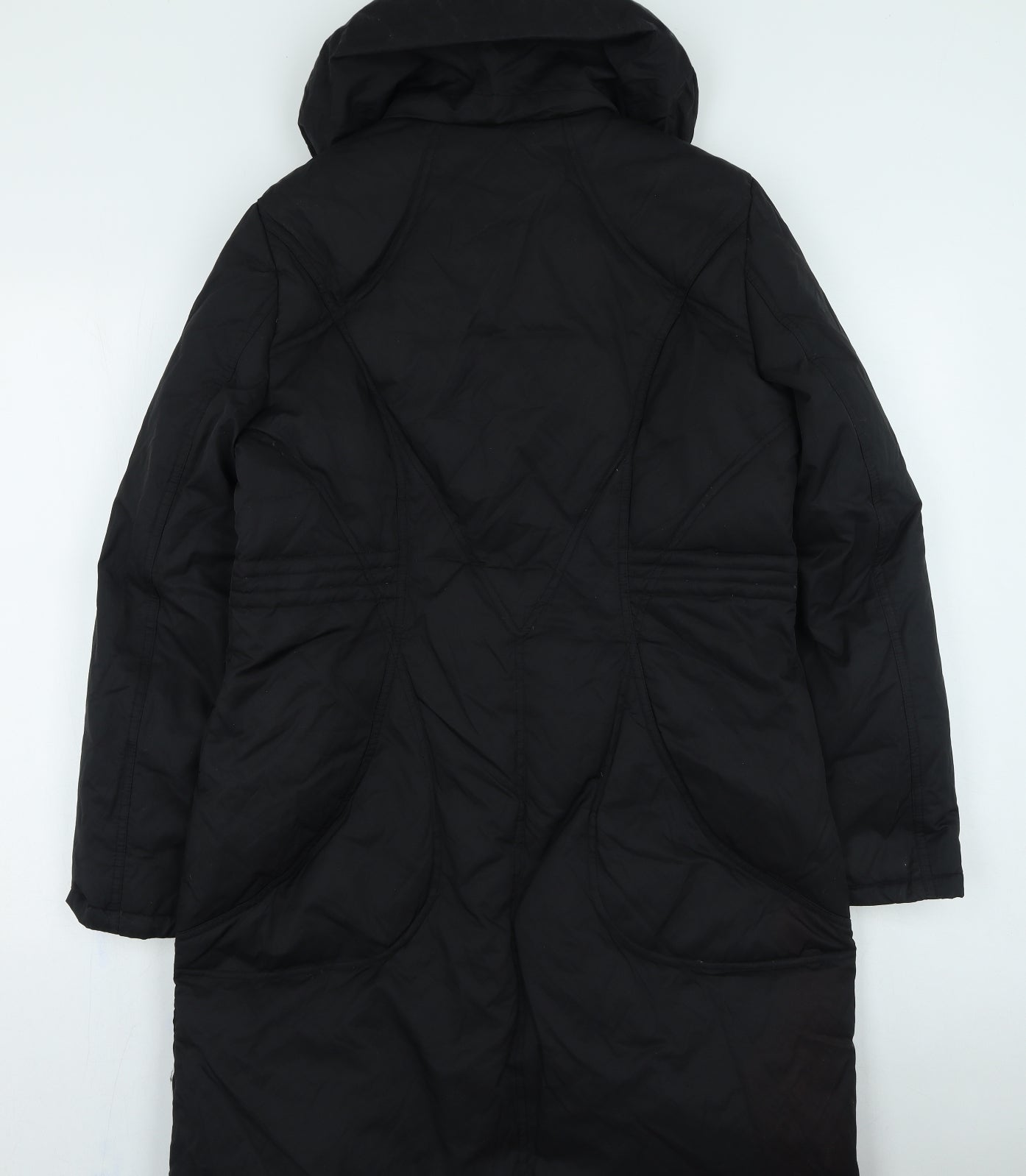 Clements Ribeiro Womens Black Puffer Jacket Coat Size L