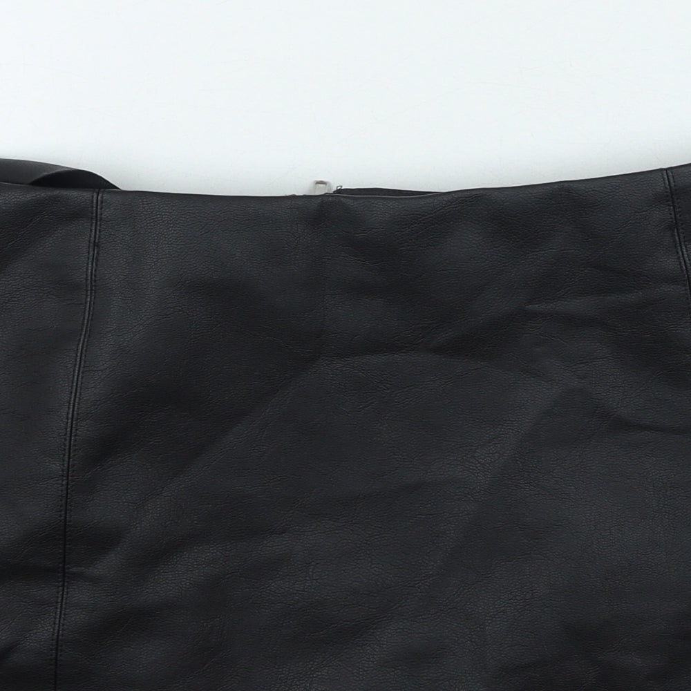 Primark Womens Black Polyester Mini Skirt Size 10