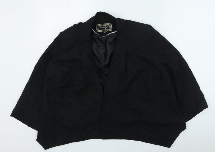 Principles Womens Black V-Neck Viscose Cardigan Jumper Size 8