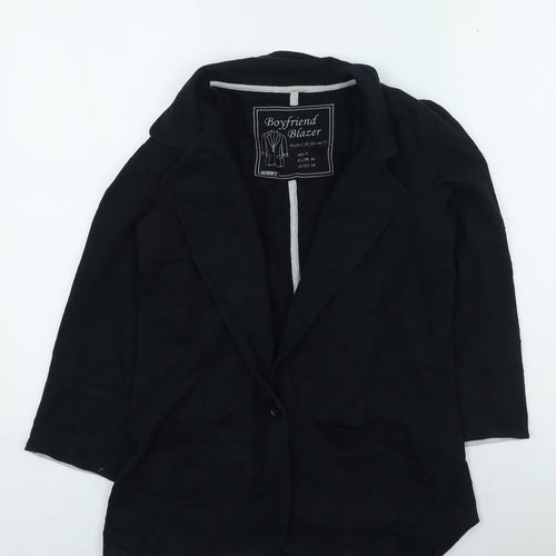 Denim & Co. Womens Blue Jacket Size 8
