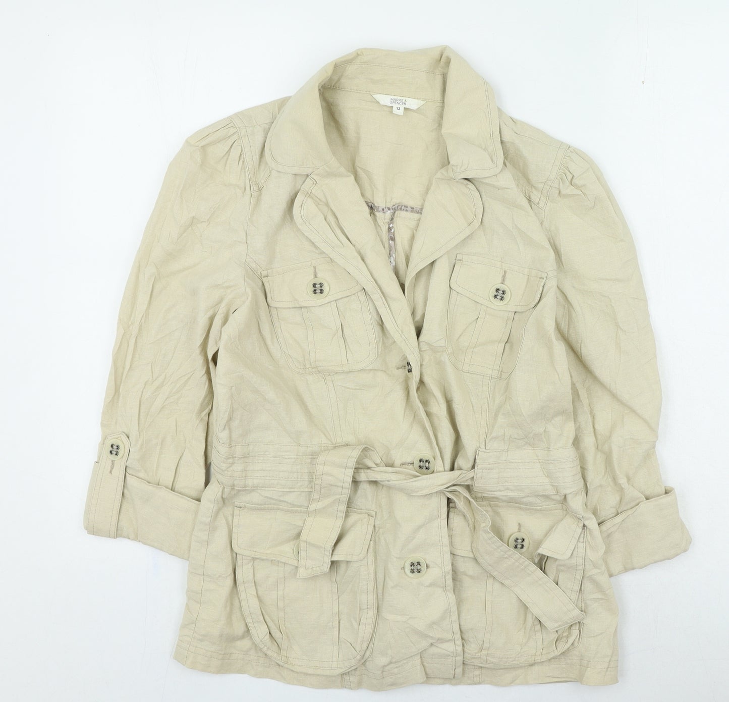 Marks and Spencer Womens Beige Jacket Size 12