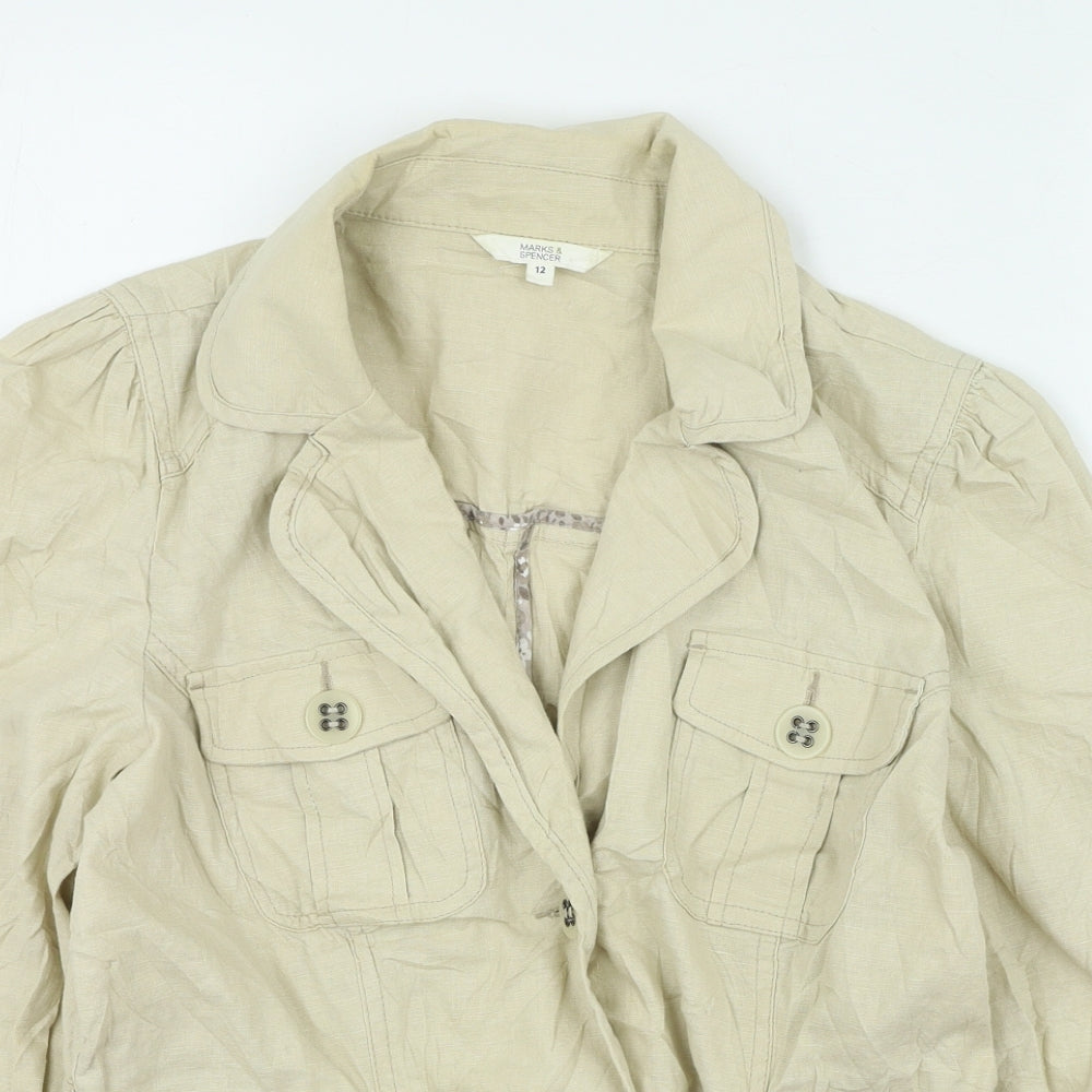 Marks and Spencer Womens Beige Jacket Size 12