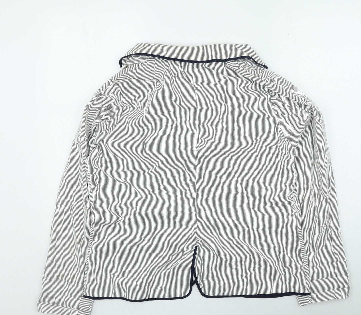 George Womens Blue Striped Jacket Size 18