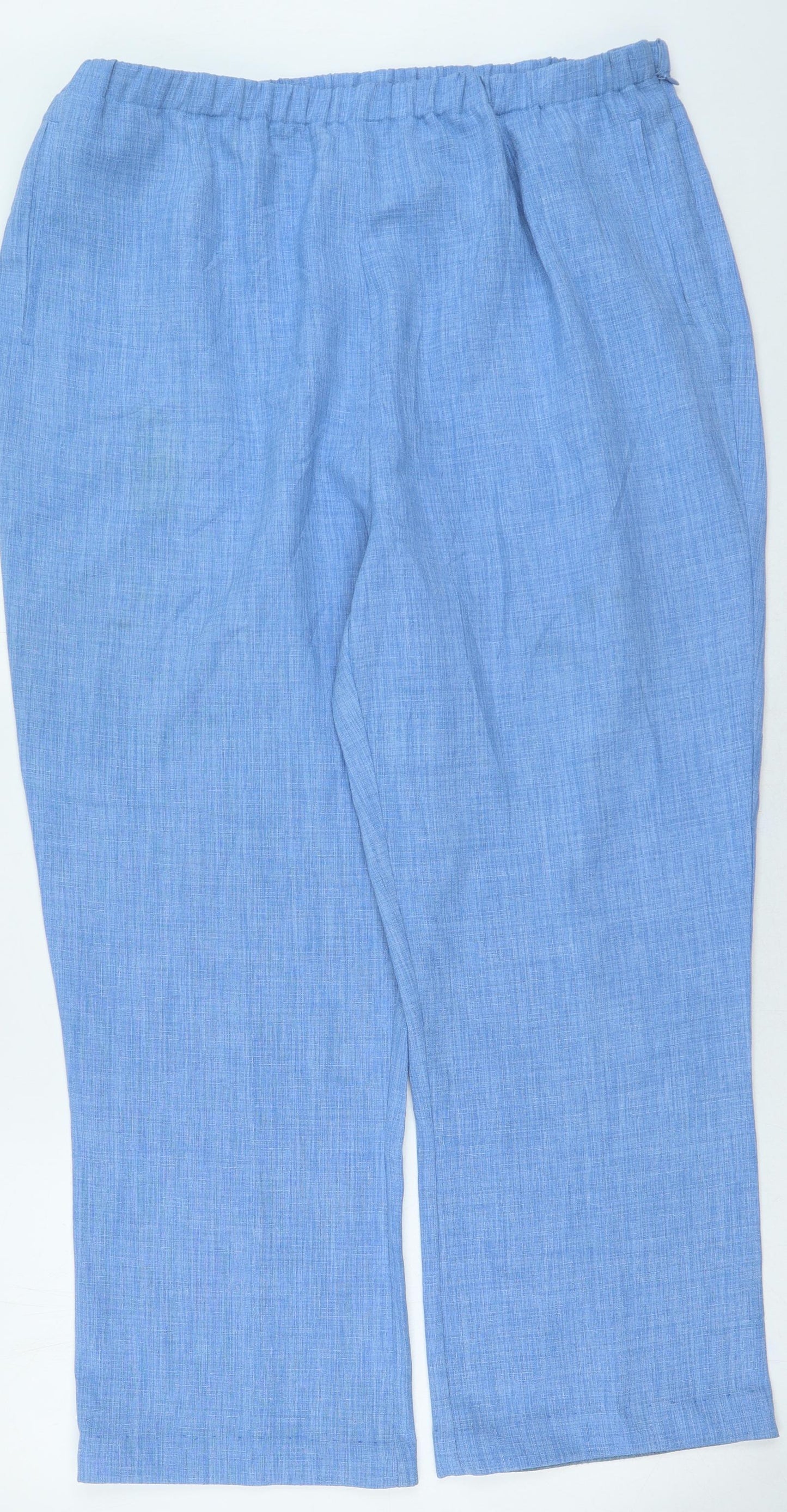 cotswold Womens Blue Polyester Trousers Size 22 L28 in Regular