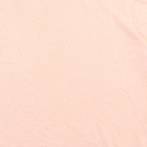 bonmarch Womens Pink Acrylic Basic T-Shirt Size 18 Crew Neck