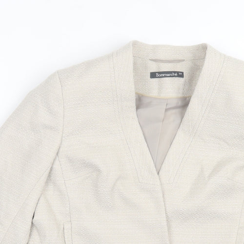 bonmarch Womens Beige Jacket Size 10