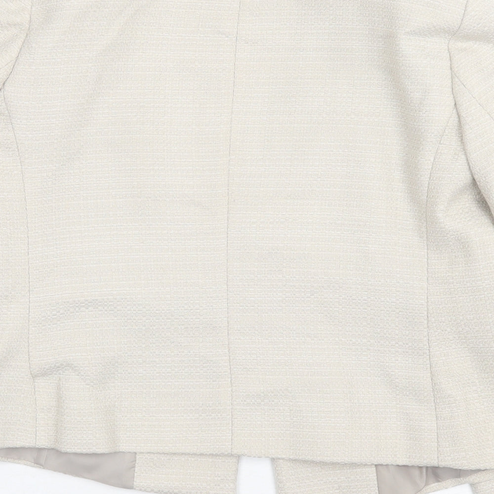 bonmarch Womens Beige Jacket Size 10