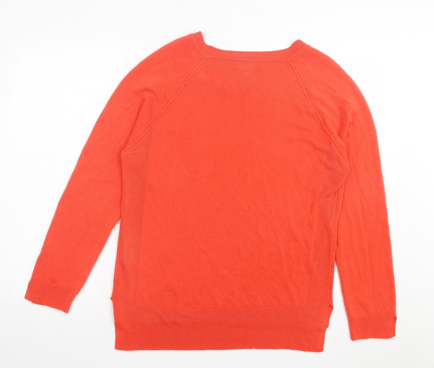 Atmosphere Womens Orange Crew Neck Acrylic Pullover Jumper Size 18