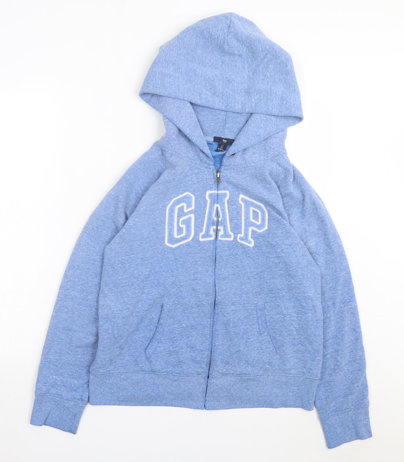 Gap Mens Blue Cotton Full Zip Hoodie Size L