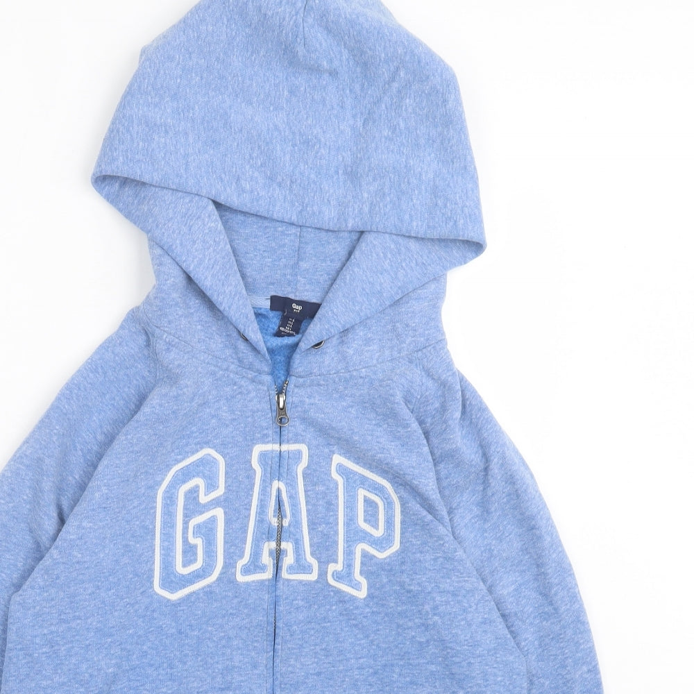 Gap Mens Blue Cotton Full Zip Hoodie Size L