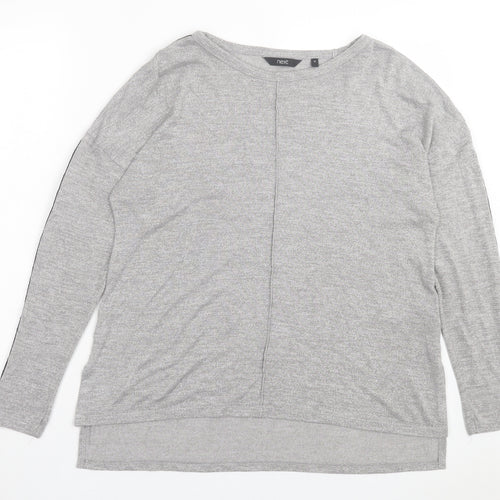 NEXT Womens Grey Polyester Basic T-Shirt Size 16
