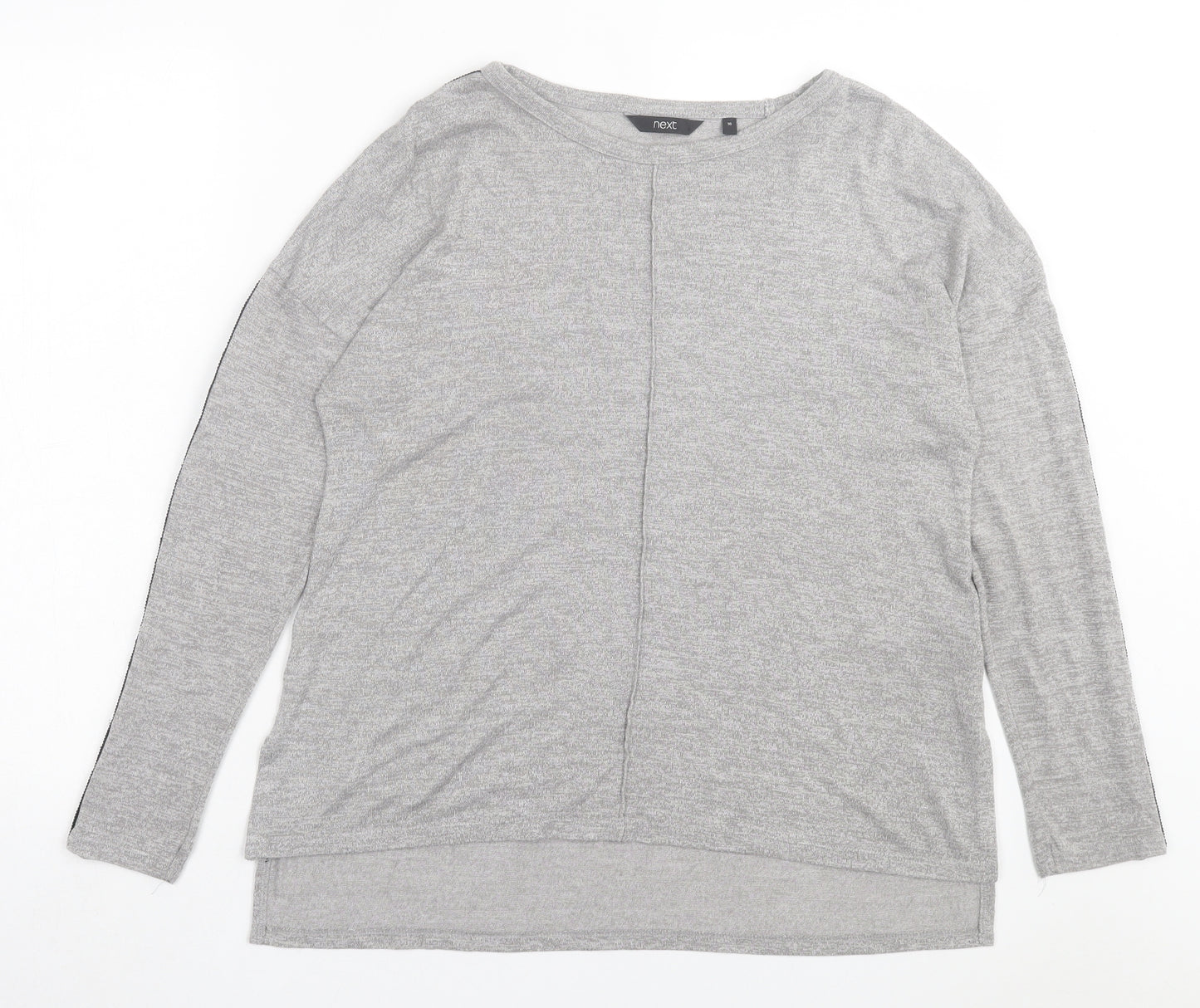 NEXT Womens Grey Polyester Basic T-Shirt Size 16