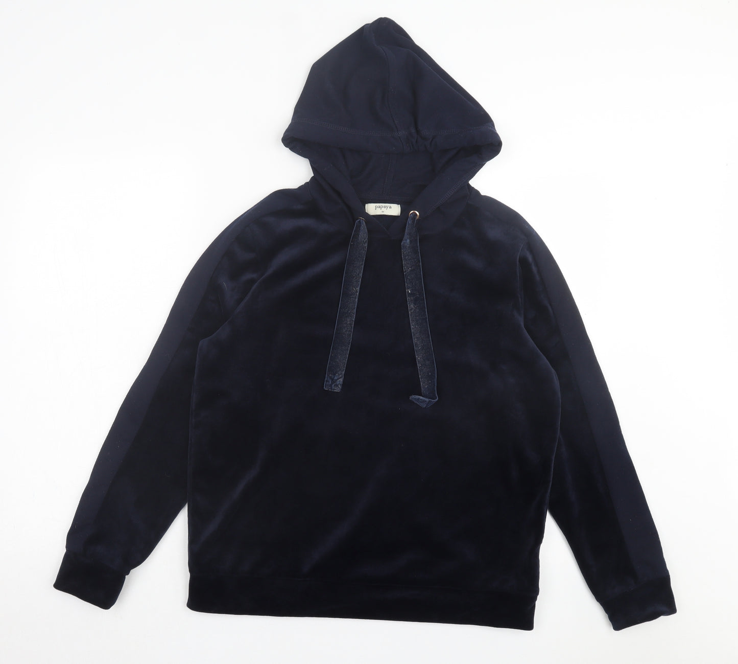 Matalan Womens Blue Polyester Pullover Hoodie Size M Pullover