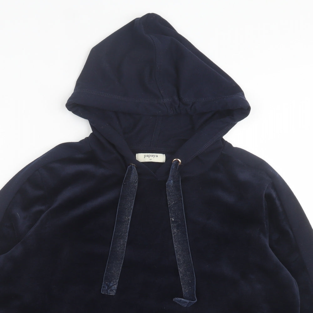 Matalan Womens Blue Polyester Pullover Hoodie Size M Pullover