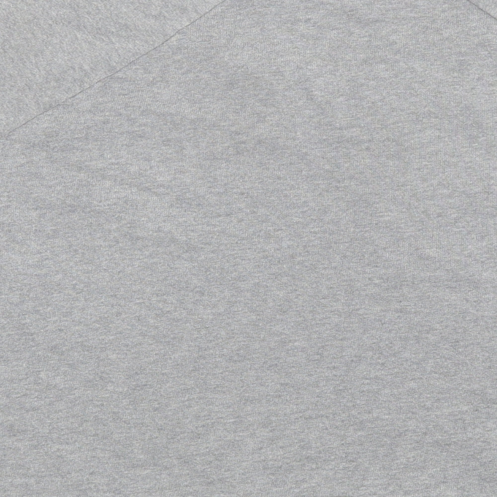 Falmer Womens Grey Floral Cotton Pullover Sweatshirt Size 14 Pullover