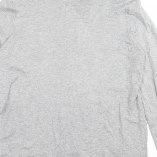 Debenhams Womens Grey Crew Neck Viscose Pullover Jumper Size 18