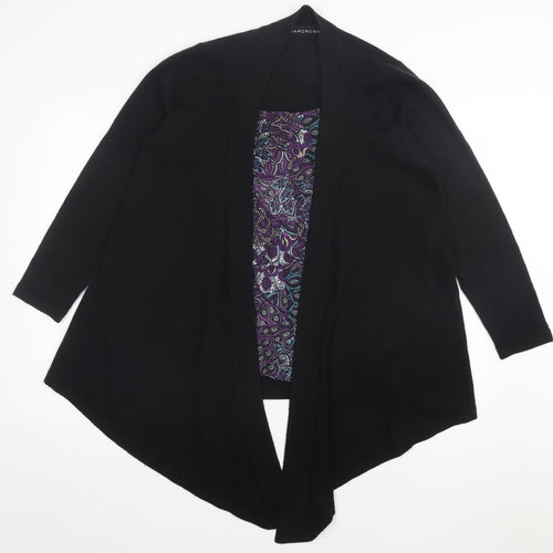 Waredrobe Womens Purple Scoop Neck Geometric Acrylic Pullover Jumper Size 12
