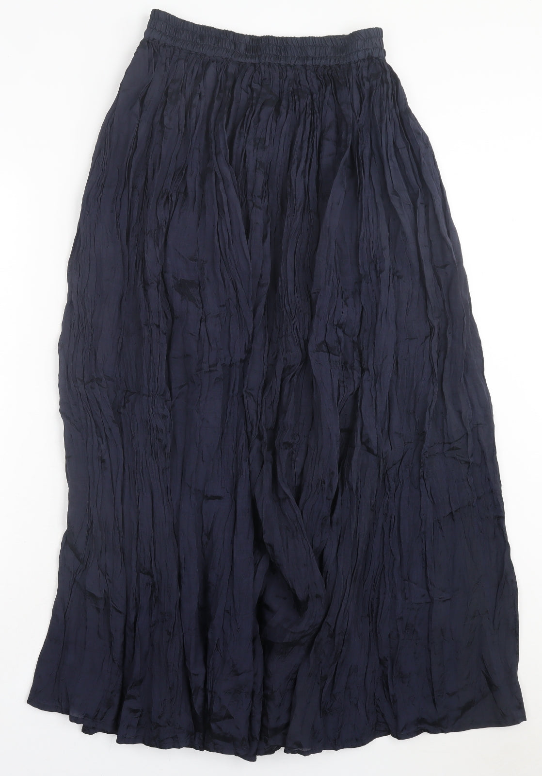 young fashion Womens Blue Viscose A-Line Skirt Size 12