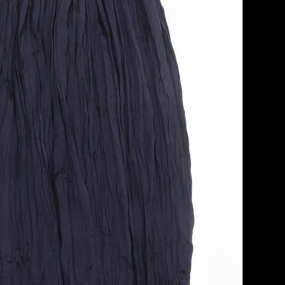 young fashion Womens Blue Viscose A-Line Skirt Size 12