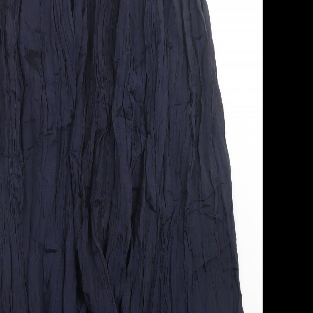 young fashion Womens Blue Viscose A-Line Skirt Size 12