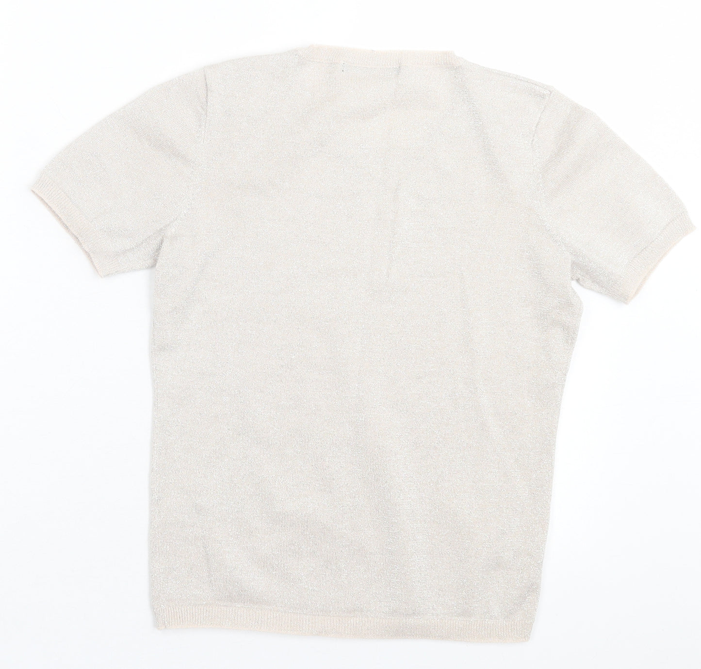George Womens Pink Viscose Basic T-Shirt Size 8 Crew Neck