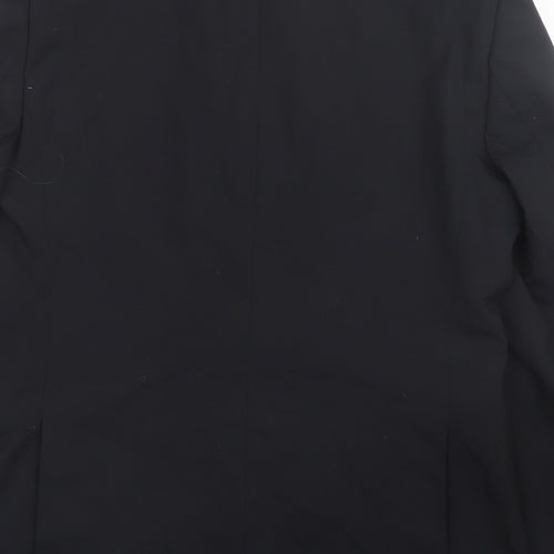 Moss 1851 Mens Black Wool Jacket Suit Jacket Size 40
