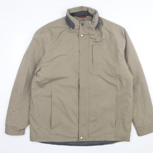 Atlantic Bay Mens Green Jacket Size L Zip