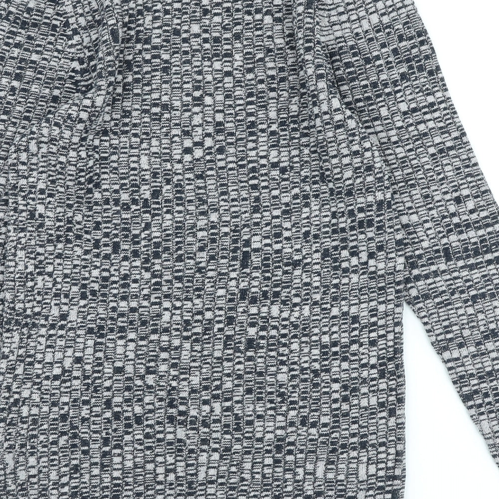 NEXT Womens Grey Scoop Neck Cotton Pullover Jumper Size 12