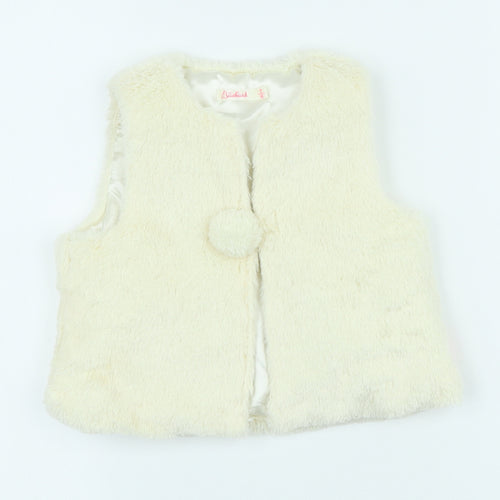 Billieblush Girls Ivory Gilet Coat Size 2 Years