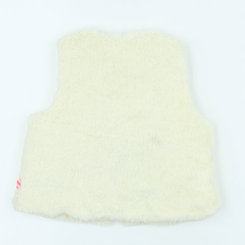 Billieblush Girls Ivory Gilet Coat Size 2 Years