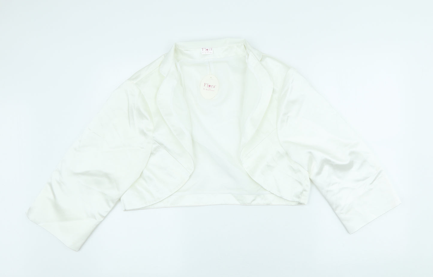 Flora Womens Ivory Jacket Blazer Size XL