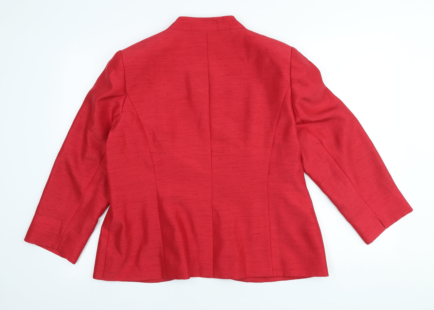 Windsmoor Womens Red Polyester Jacket Blazer Size 16