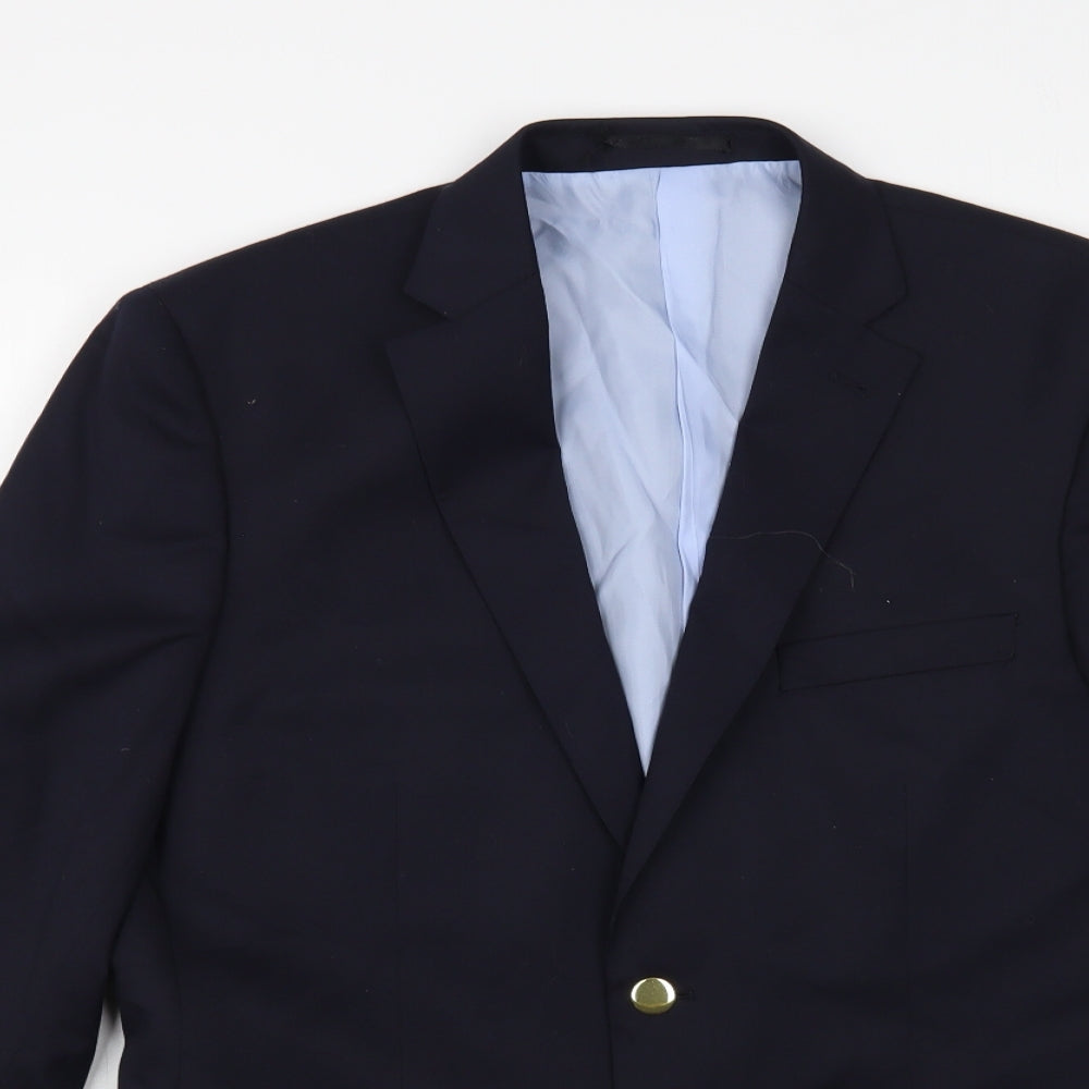 Greenwoods Mens Blue Jacket Blazer Size 40 Button