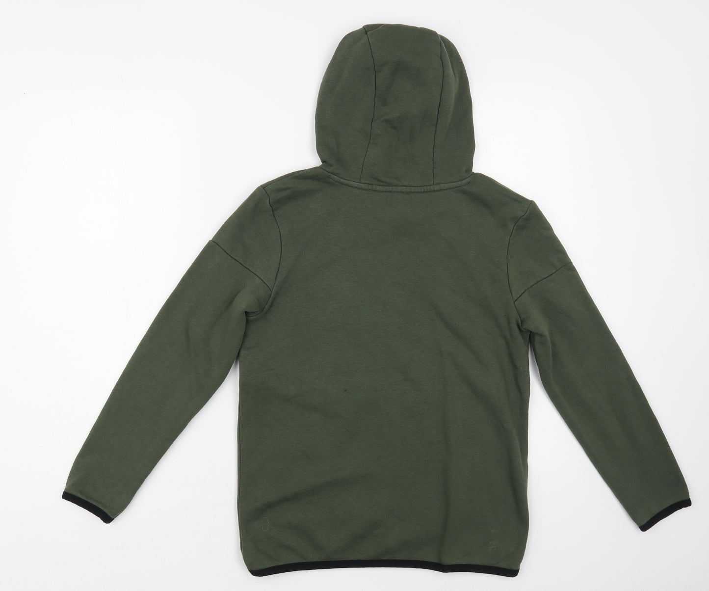 George Boys Green Cotton Pullover Hoodie Size 10-11 Years Pullover